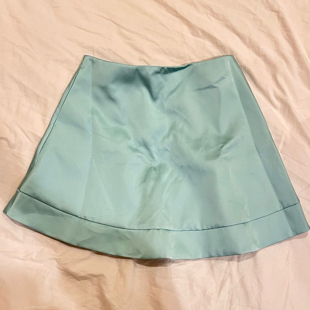 Top Shop Mint Circle Skirt